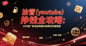 油管(youtube)挣钱全攻略：从开通广告收益到国内收款的实操指南-尖峰创业资源网