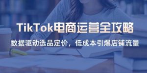 TikTok电商运营全攻略,数据驱动选品定价,低成本引爆店铺流量-尖峰创业资源网