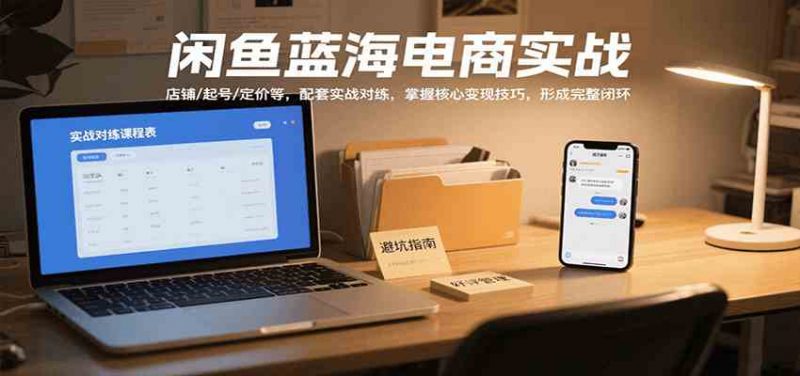 图片[1]-闲鱼蓝海电商实战，涵盖店铺、起号、定价等，配套实战对练，掌握核心变现技巧