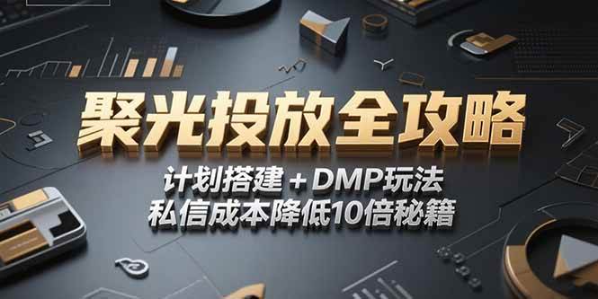 2025小红书聚光投放全攻略,计划搭建+DMP玩法,私信成本降低10倍秘籍