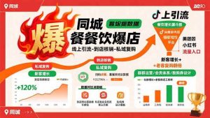 同城餐饮爆店课：线上引流-到店核销-私域复购，新客增长+老客复购翻倍目标-尖峰创业资源网