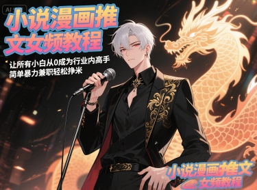 图片[1]-小说漫画推文女频教程，让所有小白从0成为行业内高手，简单暴力兼职轻松挣米