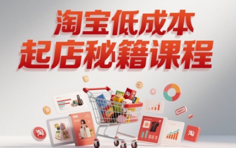 图片[1]-淘宝低成本起店系统课，助你快速起店，实现弯道超车