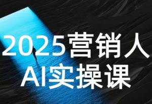 2025营销人Al实操课，AI营销抢跑实战，从Prompt到方案，效率碾压同行-尖峰创业资源网