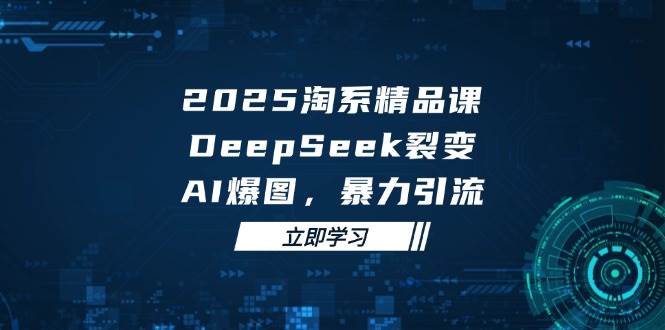 2025 淘系精品课,DeepSeek 裂变,AI 爆图,暴力引流