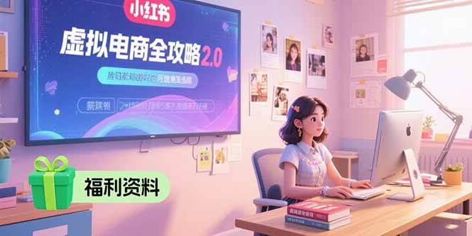 图片[1]-虚拟电商全攻略2.0，开店选品实操流程，账号定位、货源发布、笔记发布技巧