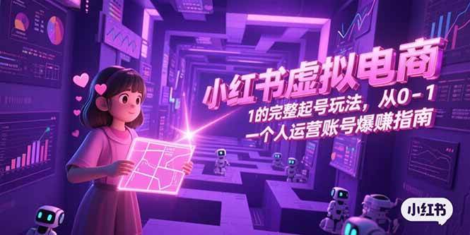 图片[1]-小红书虚拟电商，从0的完整起号玩法，一个人运营账号爆赚指南