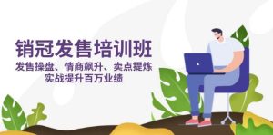 销冠 发售培训班：发售 操盘+情商 飙升+卖点 提炼，实战提升百万业绩-尖峰创业资源网