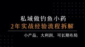 私域做钓鱼小药 每单利润3张+ 详细流程拆解-尖峰创业资源网