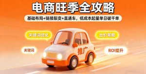 2025电商旺季全攻略，基础布局+链接裂变+直通车，低成本起量单日破千单 -1-尖峰创业资源网